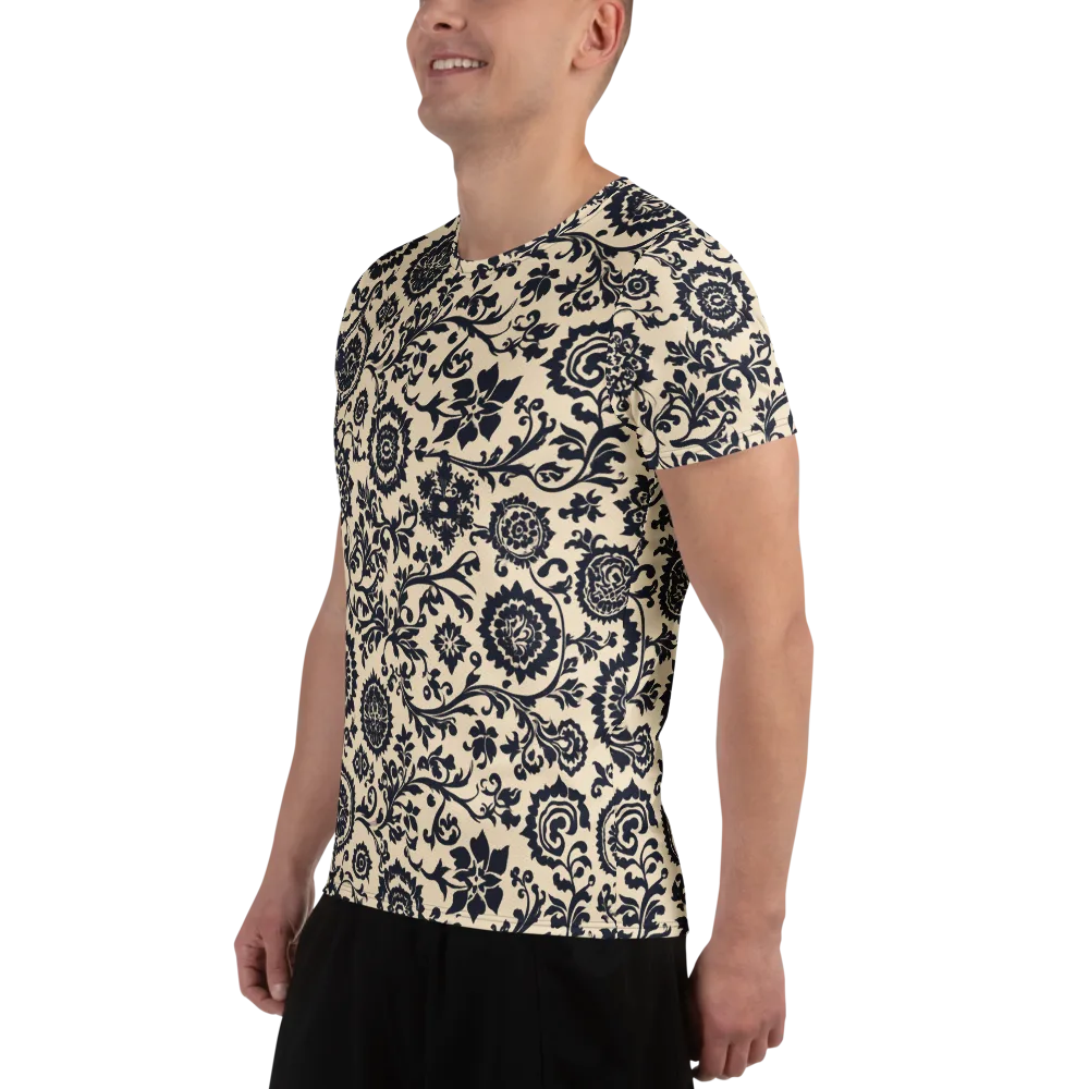 Nocturne Garland on Men's Athletic T-Shirt — Left