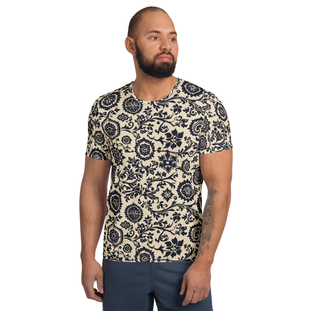 Nocturne Garland on Men's Athletic T-Shirt — Front