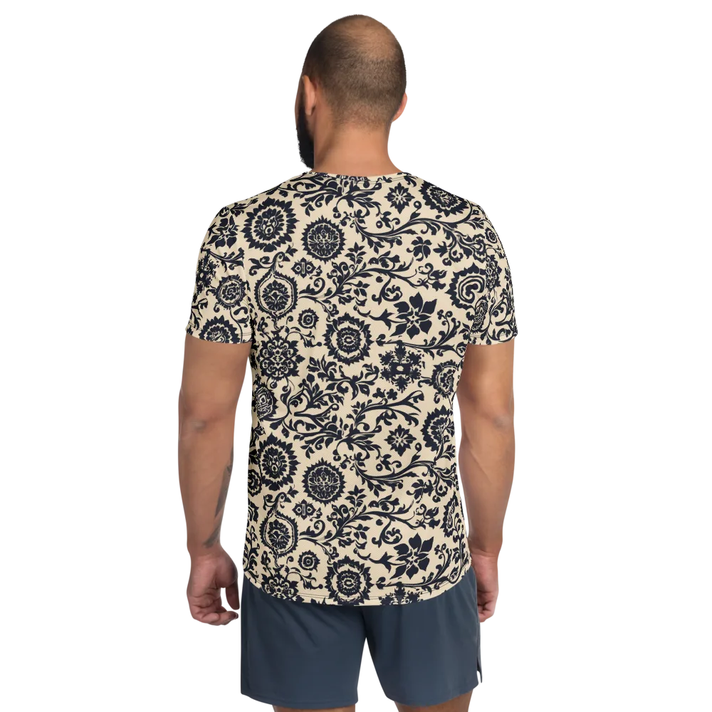 Nocturne Garland on Men's Athletic T-Shirt — Back