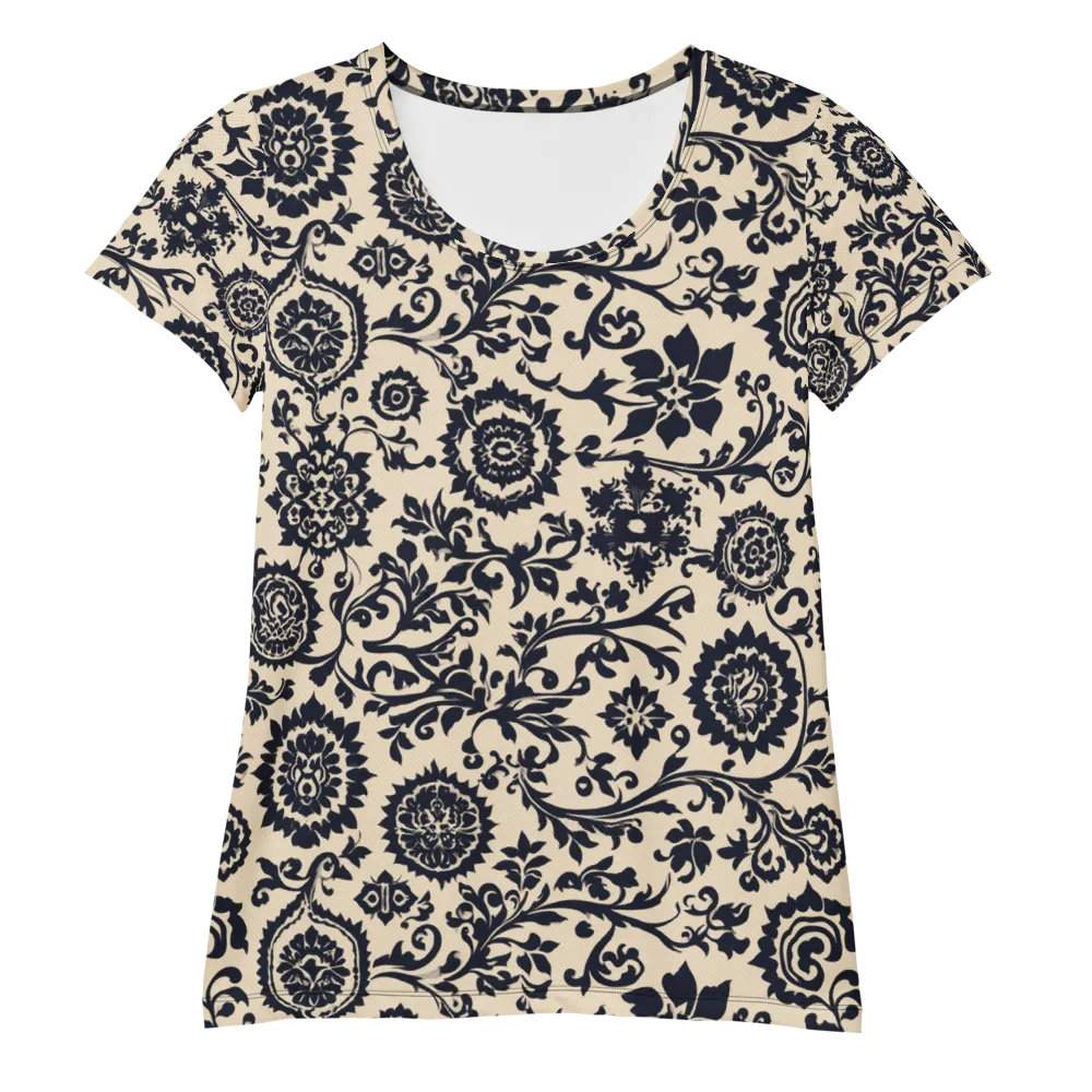 Nocturne Garland on Women's Athletic T-Shirt — Front