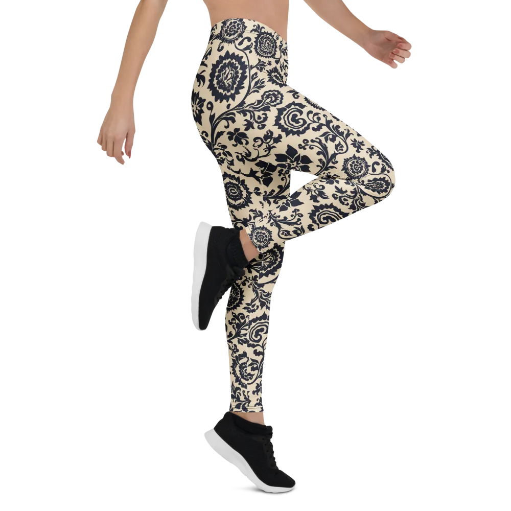 Nocturne Garland on Leggings — Right