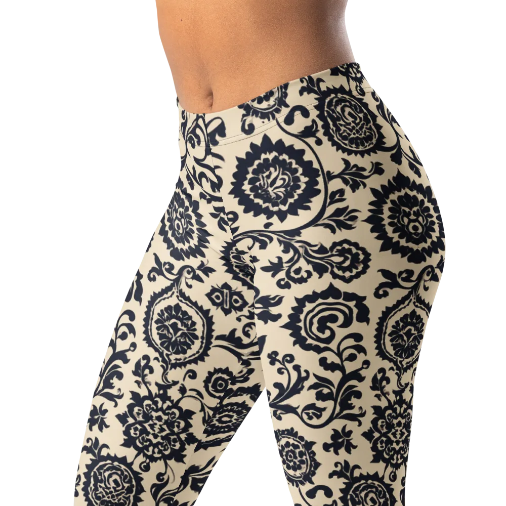 Nocturne Garland on Leggings — Left Front