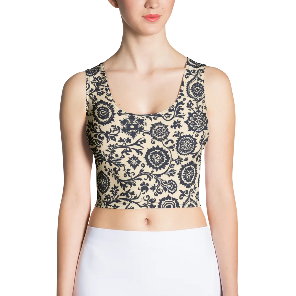 Nocturne Garland on Crop Top — Front