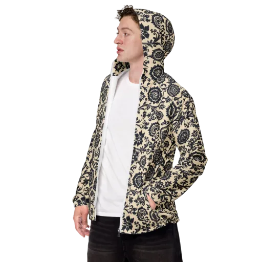 Nocturne Garland on a Men's Windbreaker