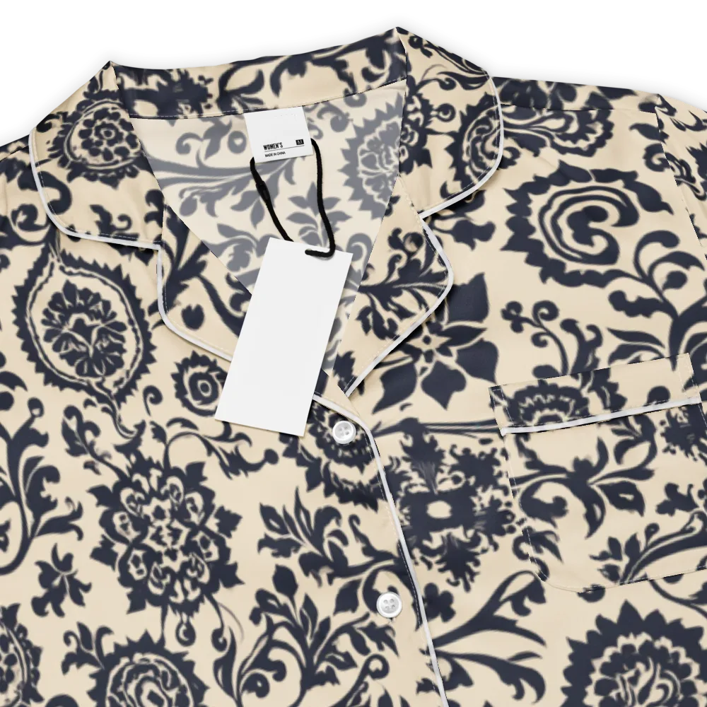 Nocturne Garland on Women's Short Sleeve Pajama Top — Product details