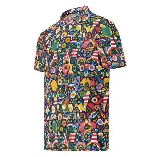 Carnival Herbarium on a Men's Slim Fit Polo Shirt