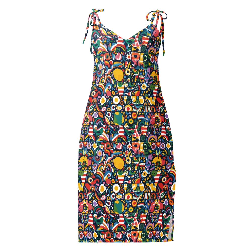 Carnival Herbarium on Slip Dress — Front