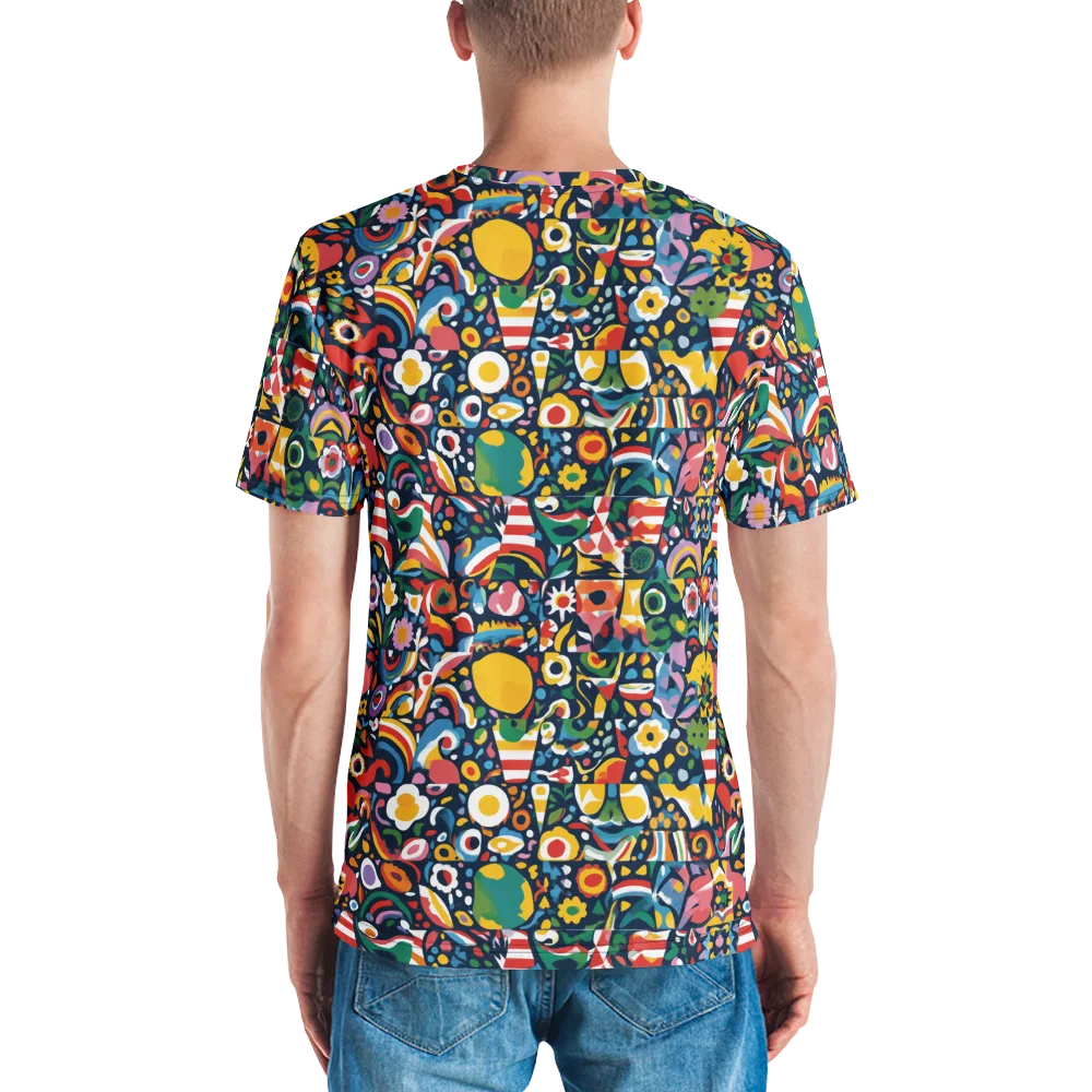 Carnival Herbarium on Men's Crew Neck T-Shirt — Back