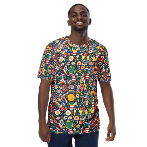 Carnival Herbarium on a Men's Crew Neck T-Shirt
