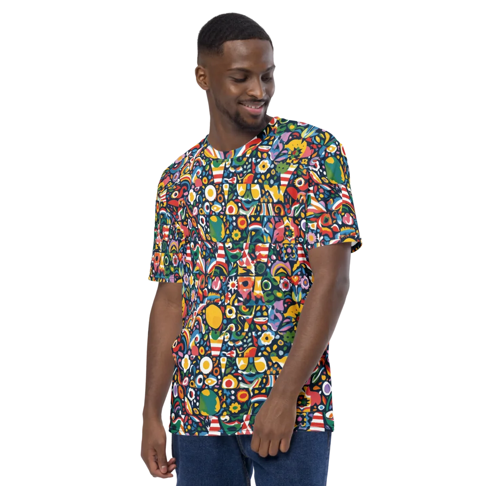 Carnival Herbarium on Men's Crew Neck T-Shirt — Left