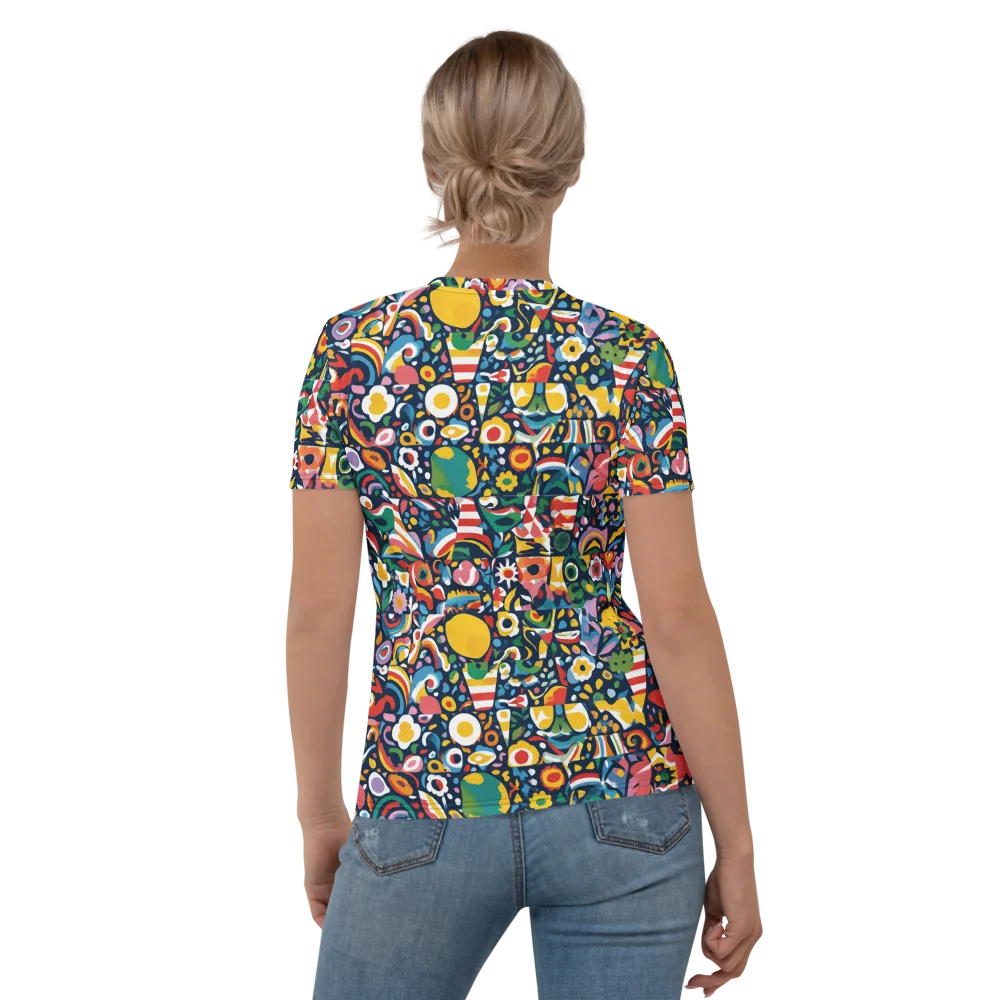Carnival Herbarium on Women's Crew Neck T-Shirt — Back