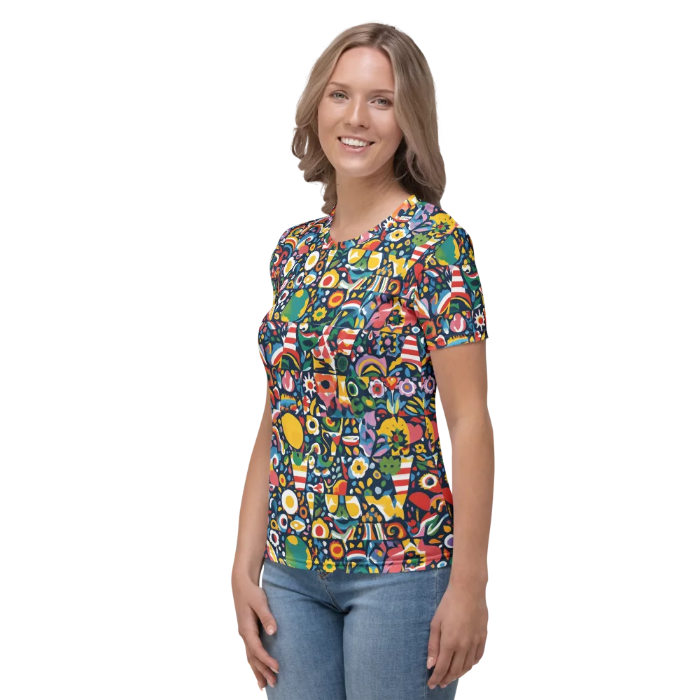 Carnival Herbarium on Women's Crew Neck T-Shirt — Left