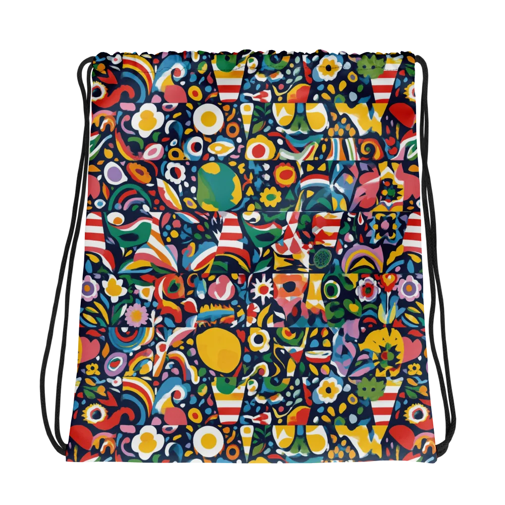 Carnival Herbarium on Drawstring Bag — Photo