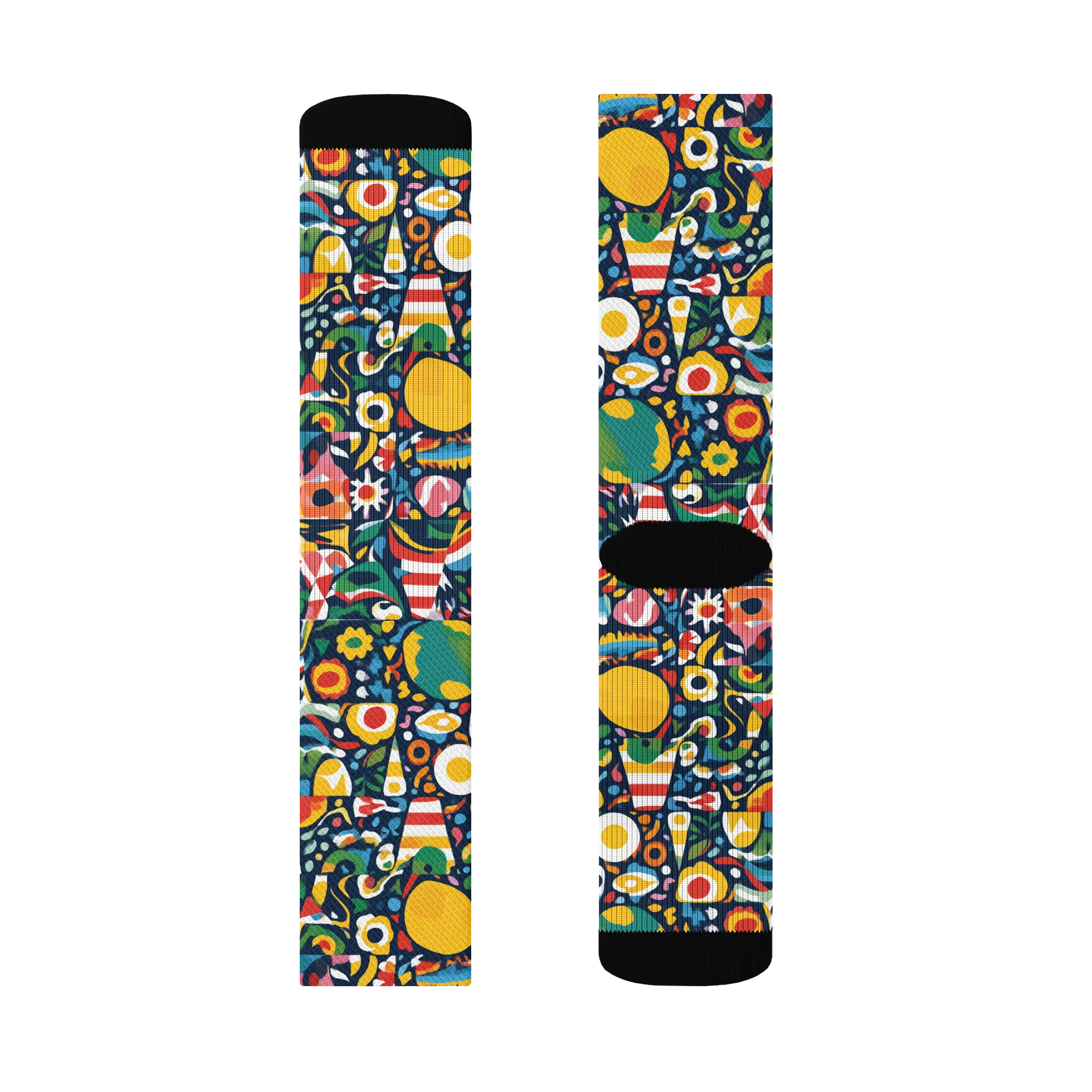 Carnival Herbarium on Socks — Left Sock