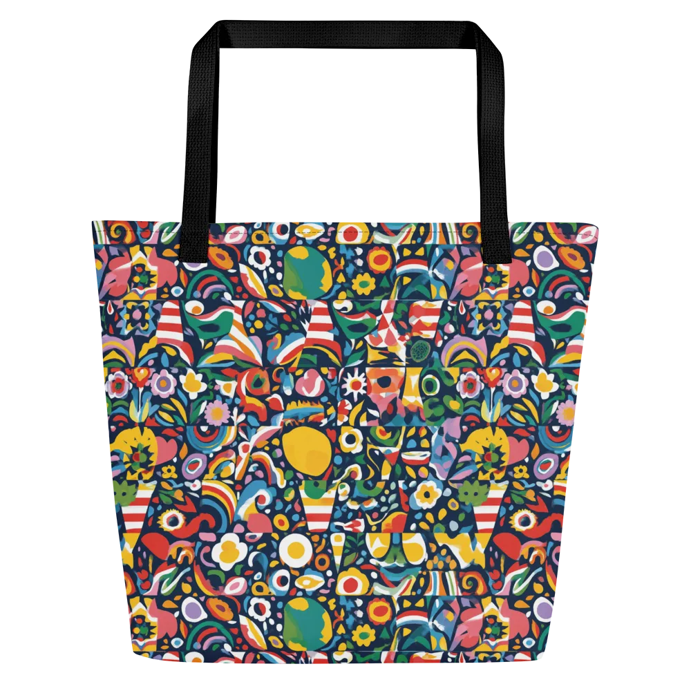 Carnival Herbarium on Large Tote Bag W/ Pocket — Front