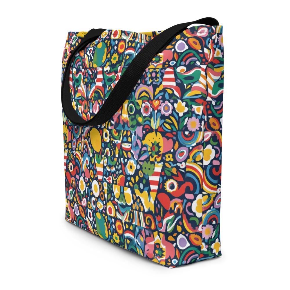 Carnival Herbarium on Large Tote Bag W/ Pocket — Front
