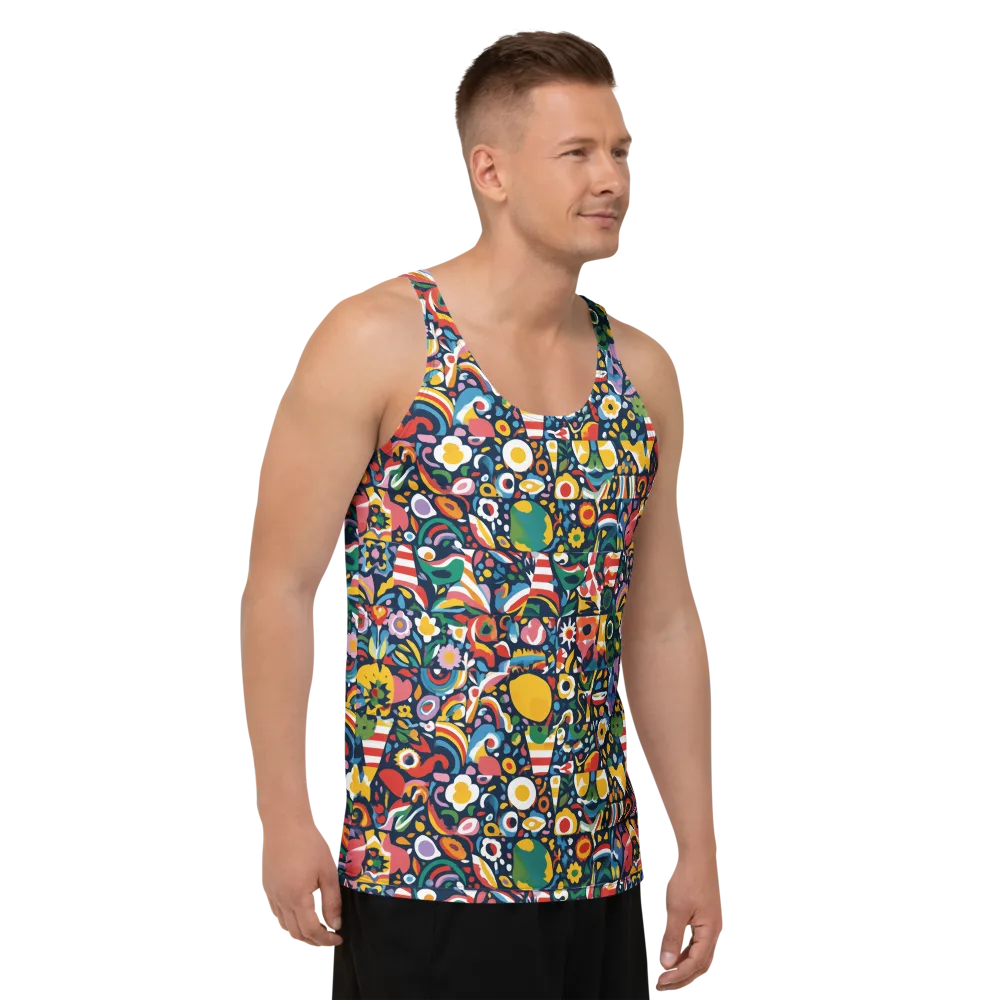 Carnival Herbarium on Men's Tank Top — Right Front