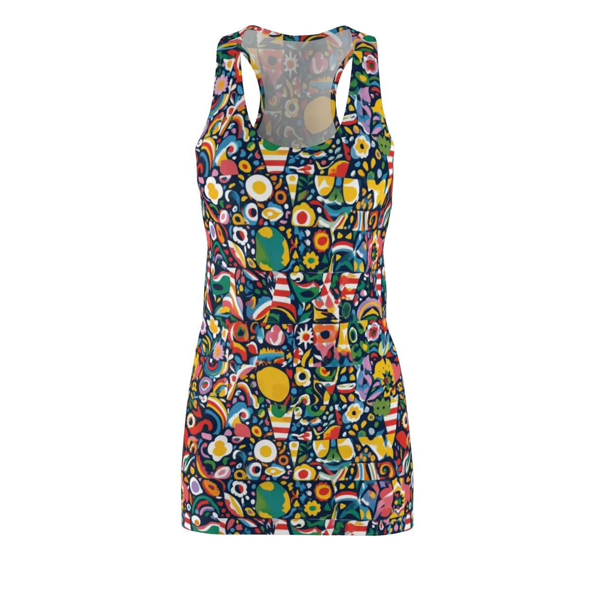 Carnival Herbarium on Racerback Dress — Front
