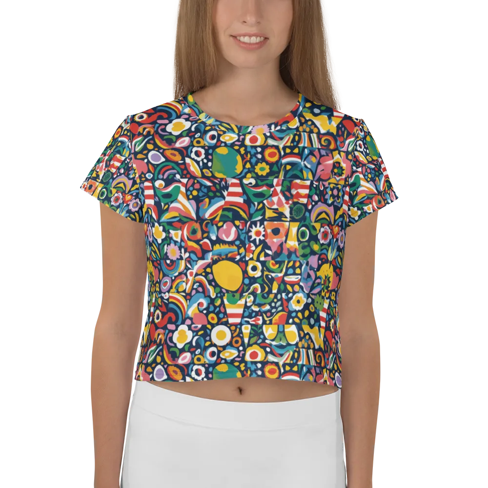Carnival Herbarium on Crop Tee — Front