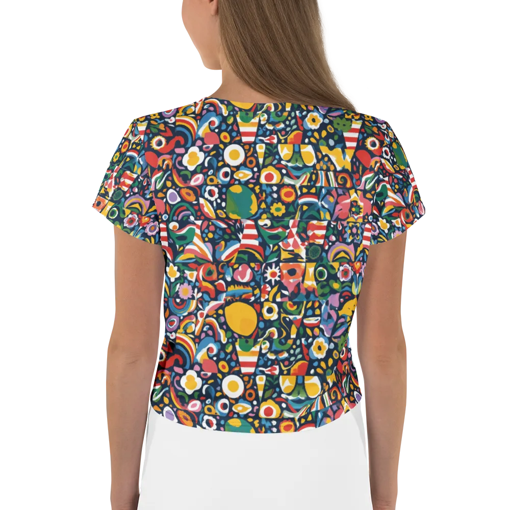 Carnival Herbarium on Crop Tee — Back