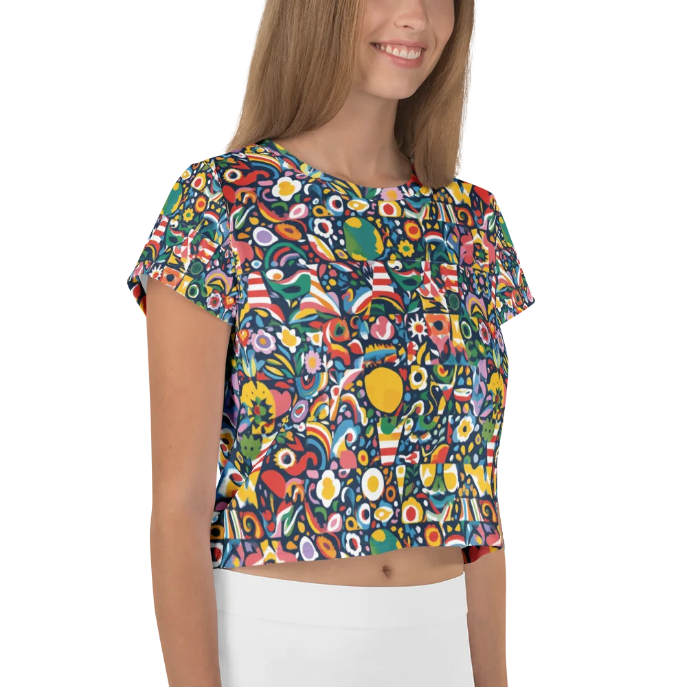 Carnival Herbarium on Crop Tee — Right