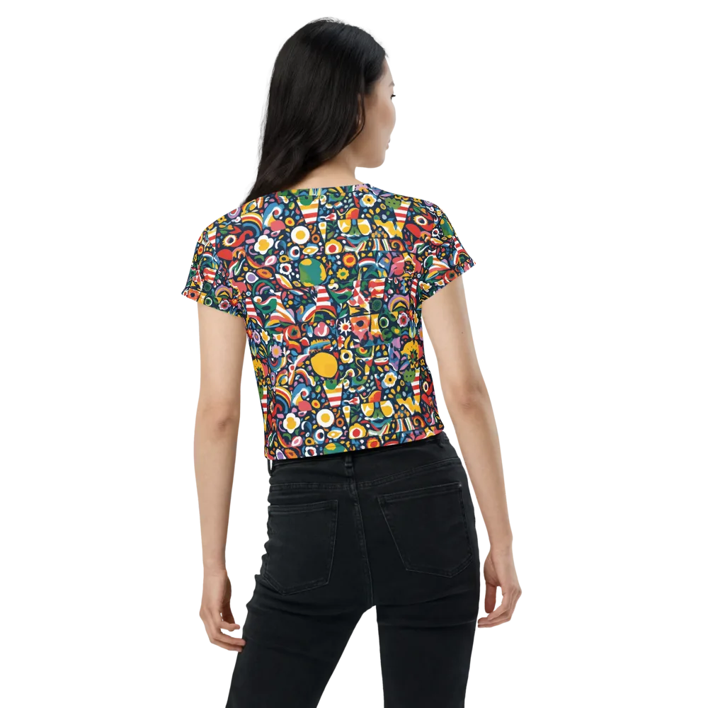 Carnival Herbarium on Crop Tee — Back