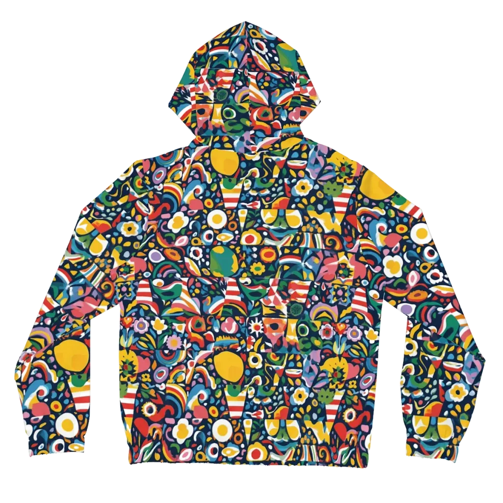 Carnival Herbarium on Women's Full-Zip Hoodie — Back