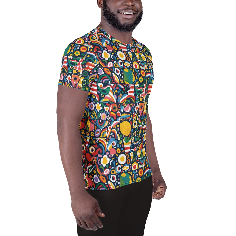 Carnival Herbarium on Men's Athletic T-Shirt — Right