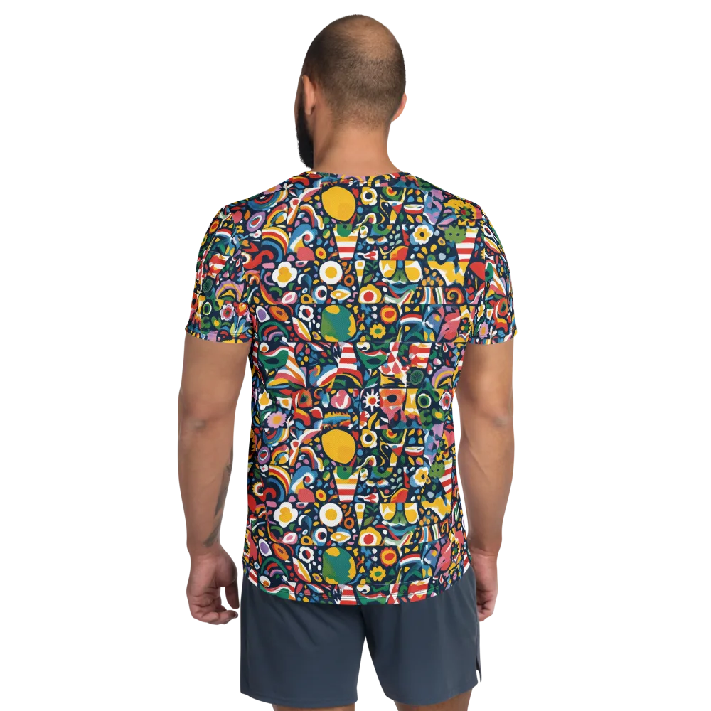 Carnival Herbarium on Men's Athletic T-Shirt — Back