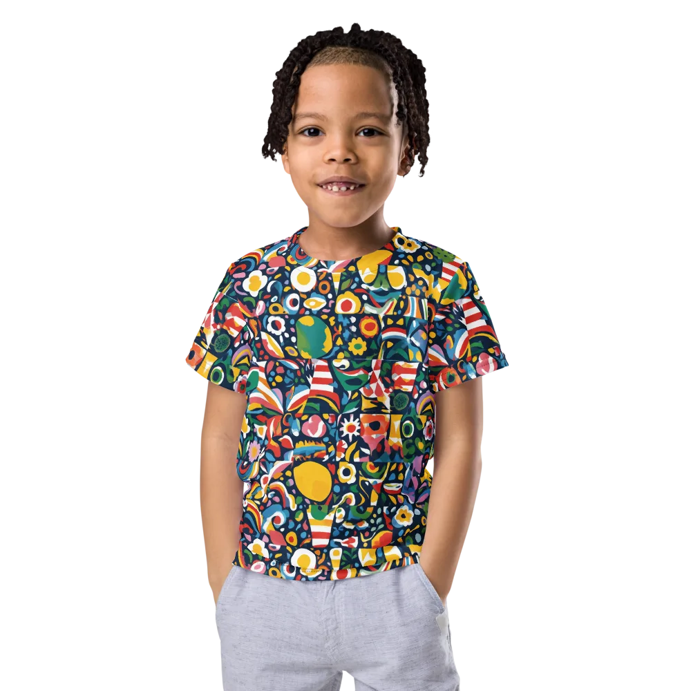 Carnival Herbarium on Kids Crew Neck T-Shirt — Front