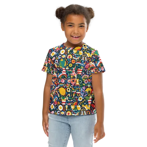 Carnival Herbarium on a Kids Crew Neck T-Shirt