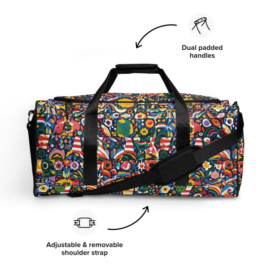 Carnival Herbarium on Duffle Bag — Front