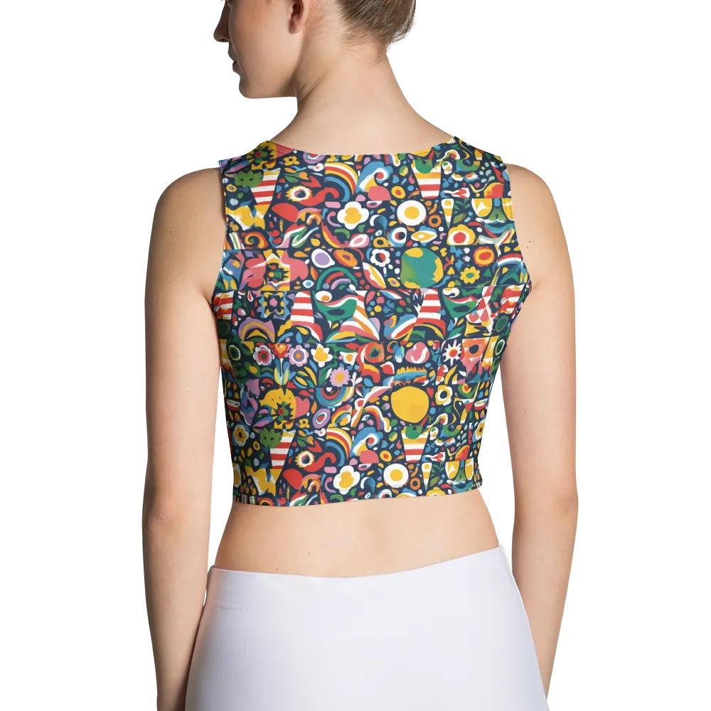 Carnival Herbarium on Crop Top — Back