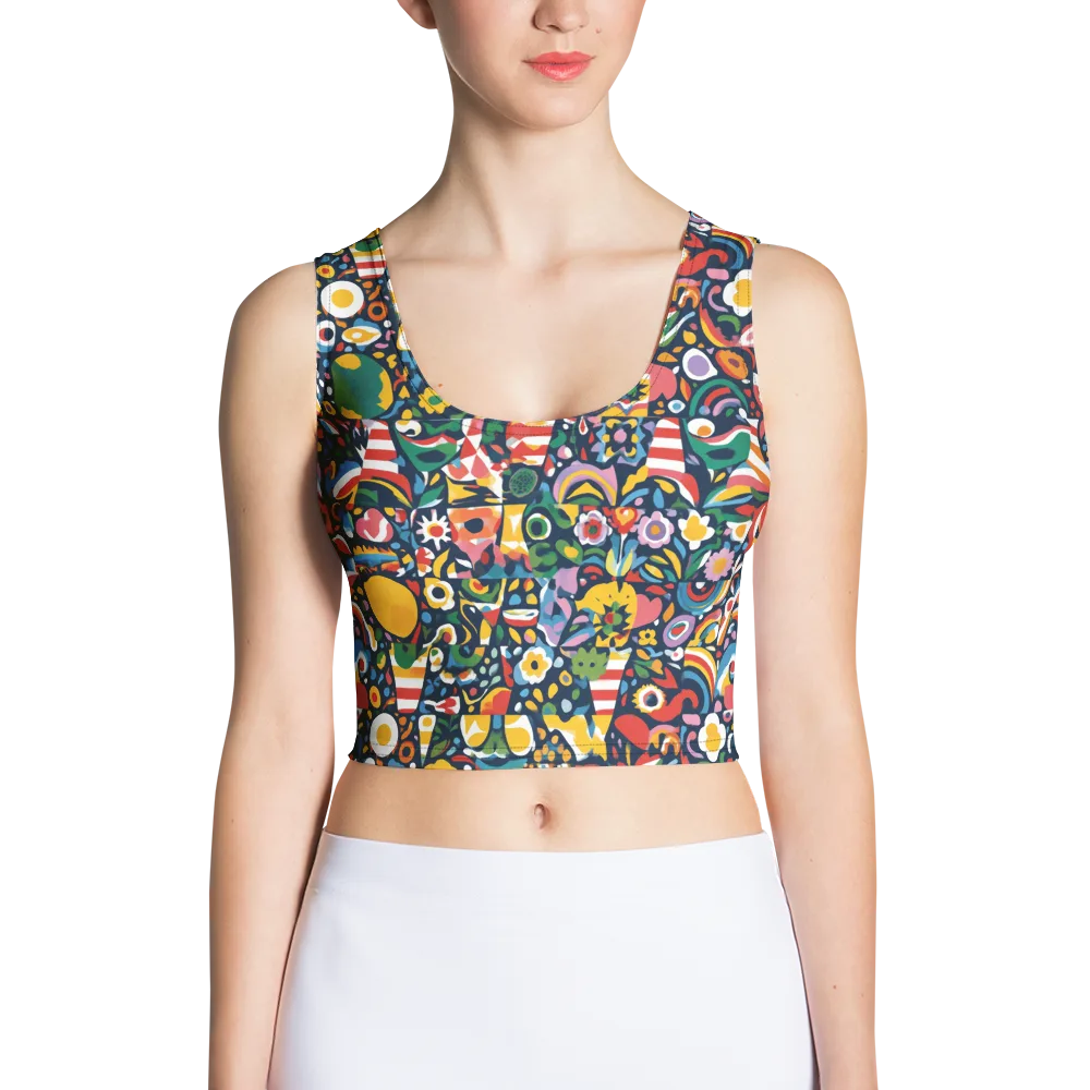 Carnival Herbarium on Crop Top — Front