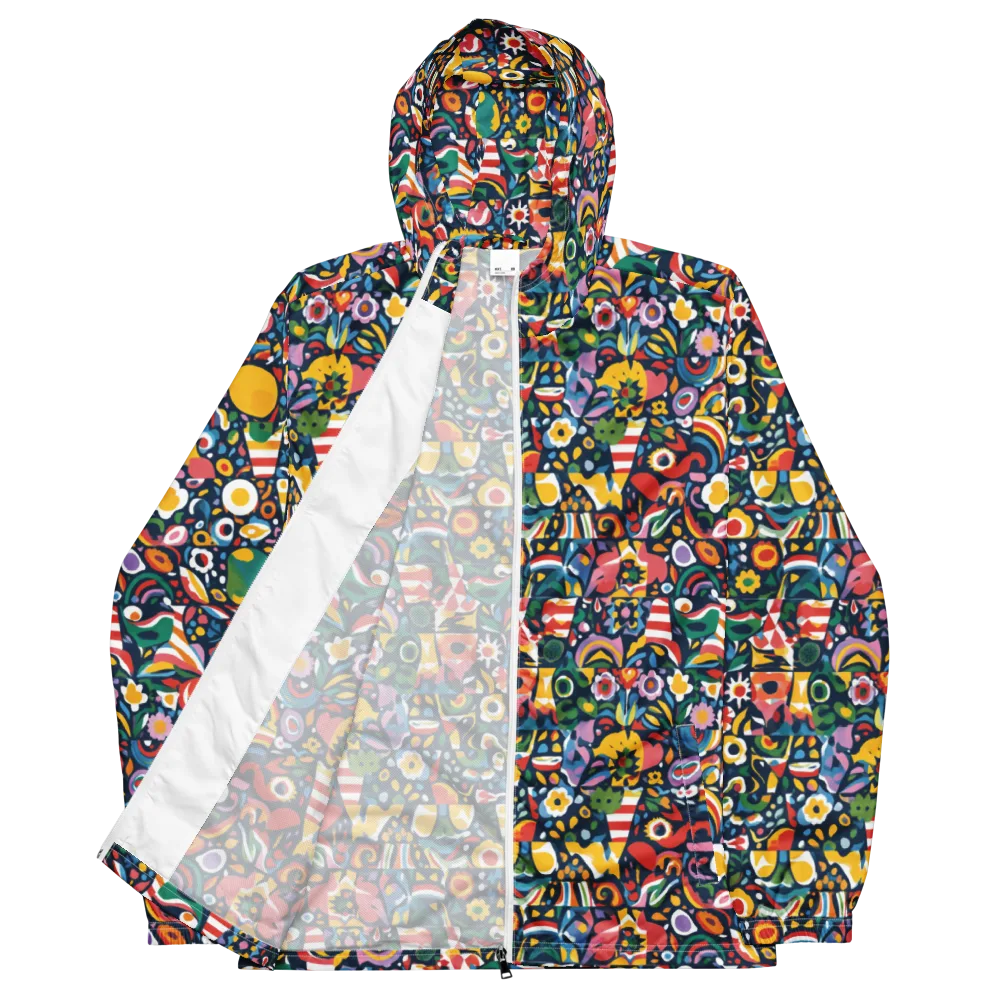 Carnival Herbarium on Men's Windbreaker — Front