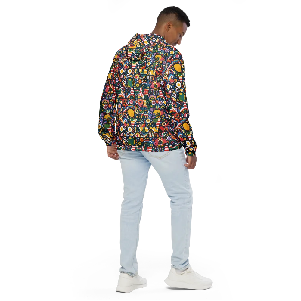 Carnival Herbarium on Men's Windbreaker — Back