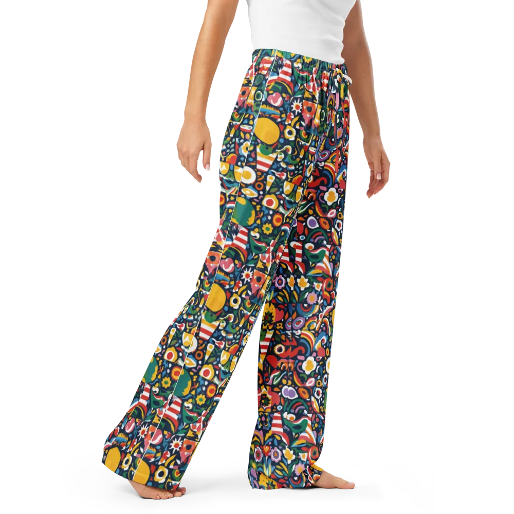 Carnival Herbarium on Women's Pajama Pants — Right Front