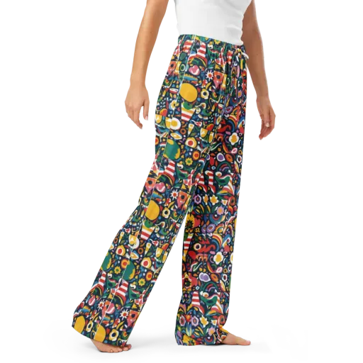 Carnival Herbarium on a Women's Pajama Pants