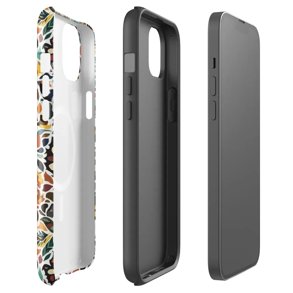Folk Garden Mosaic on MagSafe Tough Case for iPhone® — Front