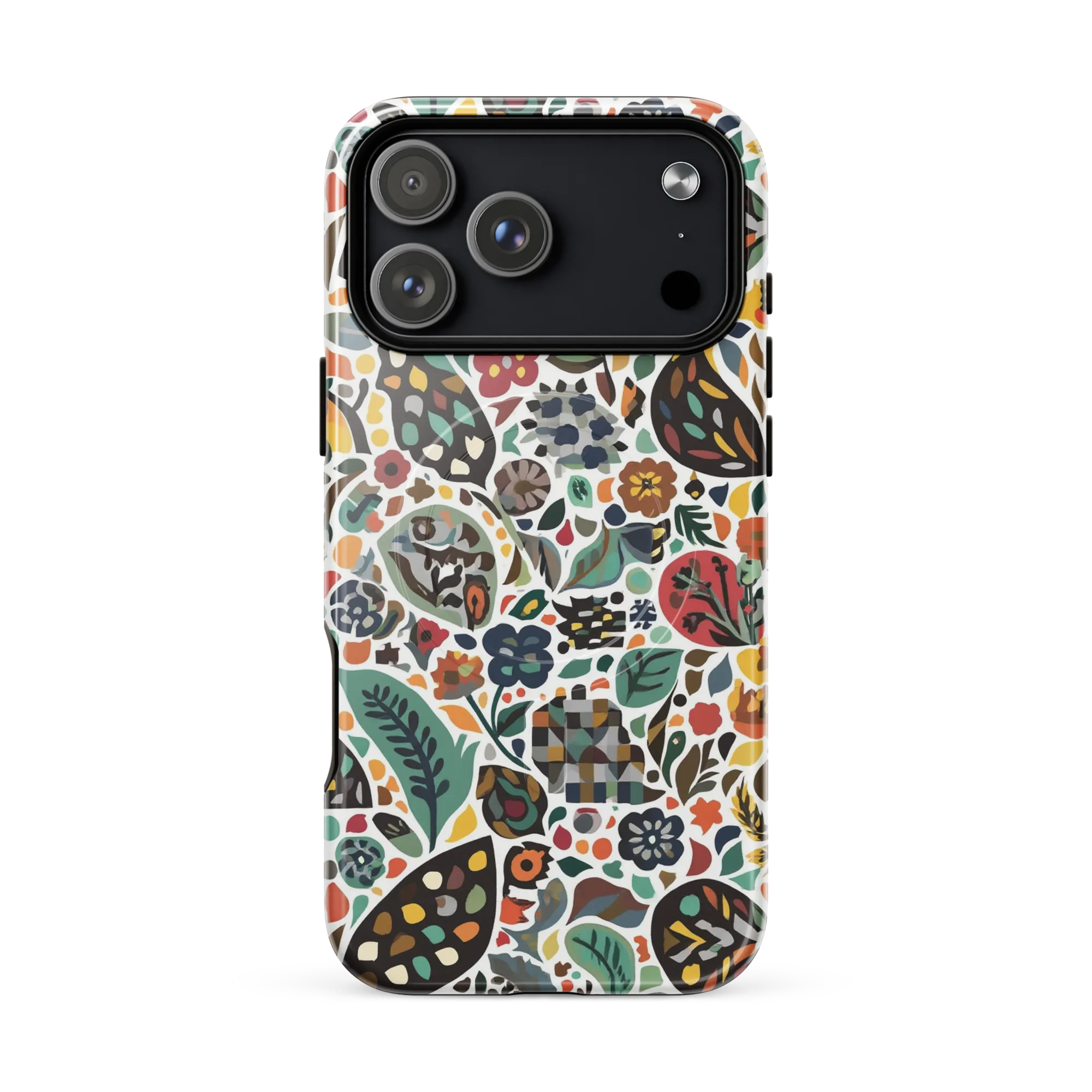 Folk Garden Mosaic on MagSafe Tough Case for iPhone® — Front