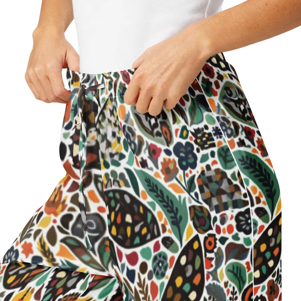 Folk Garden Mosaic on Women's Pajama Pants — Product details