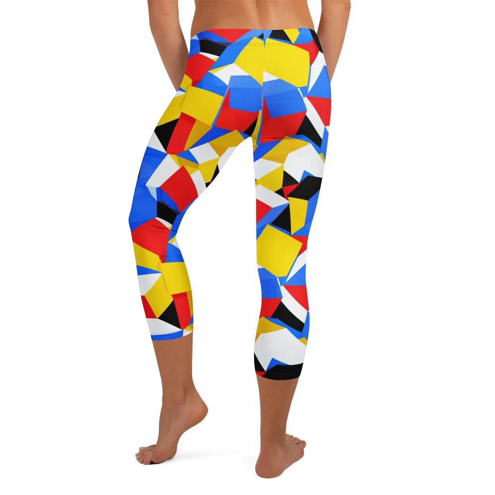 Primary Velocity on Capri Leggings — Back