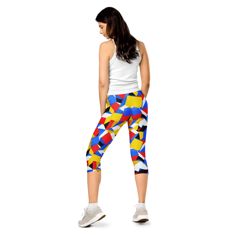 Primary Velocity on Capri Leggings — Back
