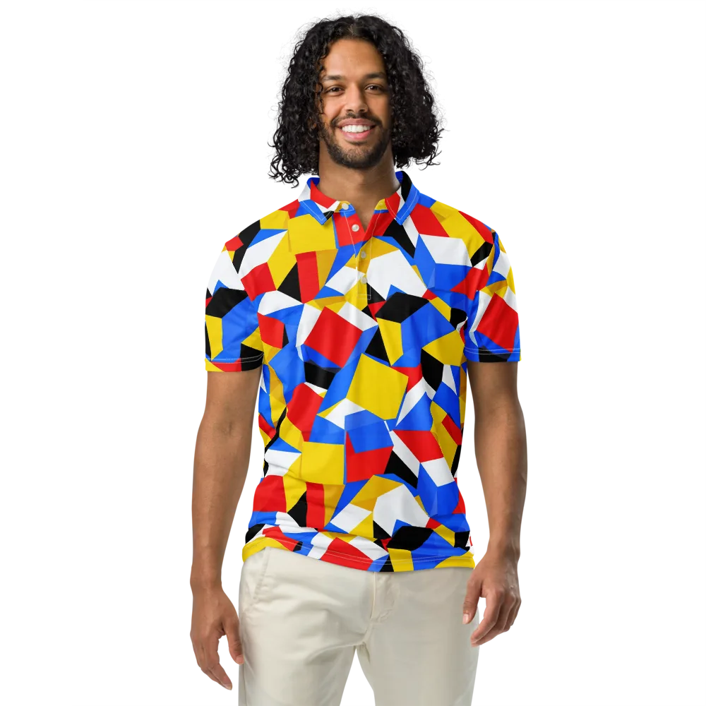 Primary Velocity on Men's Slim Fit Polo Shirt — Front