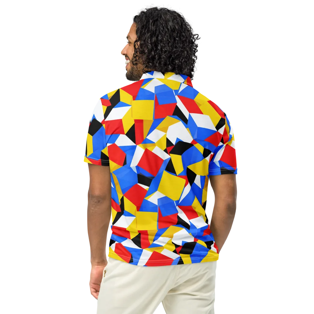 Primary Velocity on Men's Slim Fit Polo Shirt — Back
