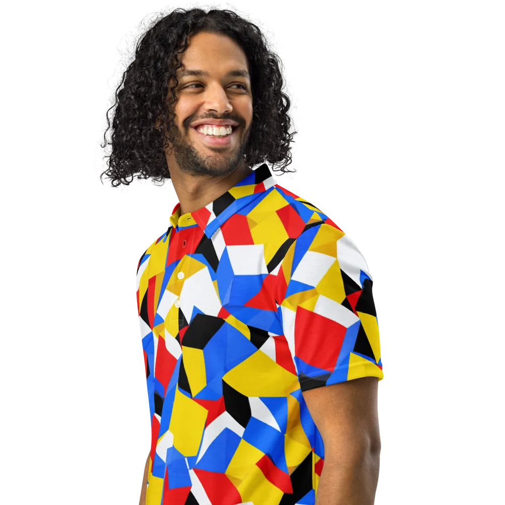 Primary Velocity on Men's Slim Fit Polo Shirt — Left Front