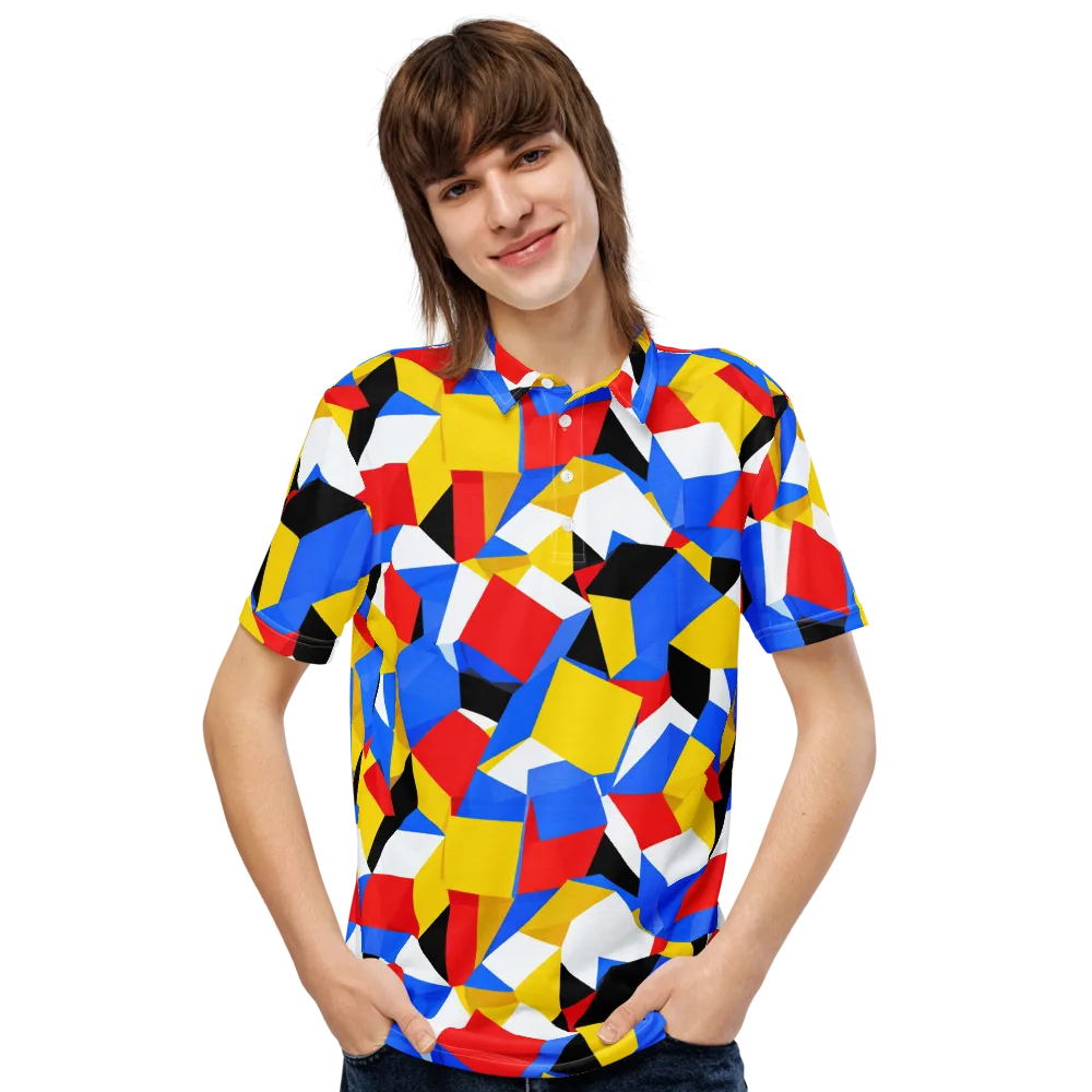 Primary Velocity on Men's Slim Fit Polo Shirt — Front