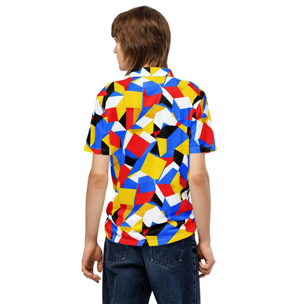 Primary Velocity on Men's Slim Fit Polo Shirt — Back