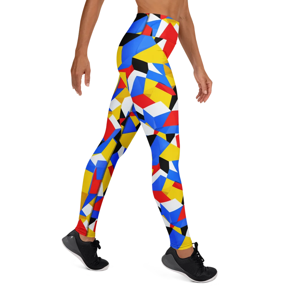 Primary Velocity on Yoga Leggings — Right