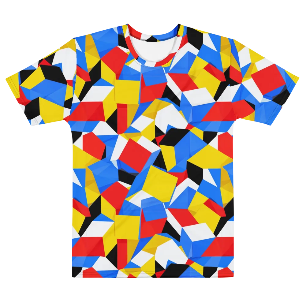 Primary Velocity on Men's Cotton Crew Neck T-Shirt — Front